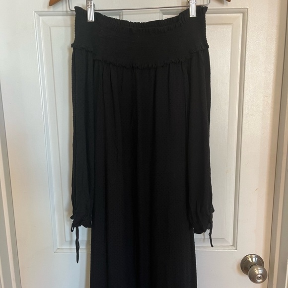 Tibi Swiss dot off the shoulder midi dress 2 - Picture 7 of 12